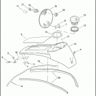 FLHTP 1FMM ELECTRA GLIDE STANDARD POLICE (2011) CONSOLE, FUEL TANK - FLHTP