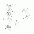 FLSTSE2 1PY9 CVO SOFTAIL CONVERTIBLE (2011) SWITCHES, HANDLEBAR AND TURN SIGNALS, LEFT, FRONT