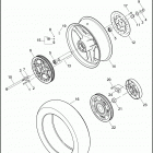 XR1200X 1LD6 XR1200X (2011) WHEELS, REAR, CAST - XR1200X