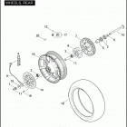 FLTRUSE 1TA8 CVO ROAD GLIDE (2011) Колесо заднее