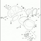 FLTRUSE 1TA8 CVO ROAD GLIDE (2011) SEAT & BACKREST