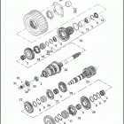 FLHTP 1FMM ELECTRA GLIDE STANDARD POLICE (2010) TRANSMISSION GEARS