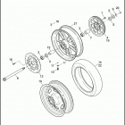 FXDF 1GY4 DYNA FAT BOB (2011) WHEELS, REAR, CAST & SLOTTED