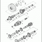 FLSTSE2 1PY9 CVO SOFTAIL CONVERTIBLE (2011) TRANSMISSION GEARS