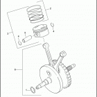 TLE TLE STANDARD SIDECAR (2008) PISTONS & FLYWHEEL ASSEMBLY - TWIN CAM 96