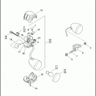FLSTSE2 1PY9 CVO SOFTAIL CONVERTIBLE (2011) SWITCHES, HANDLEBAR AND TURN SIGNALS, RIGHT, FRONT