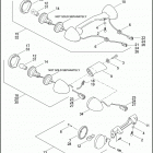 FLSTSB 1JM5 CROSS BONES (2011) TURN SIGNALS, REAR - ALL MODELS EXCEPT FXCWC