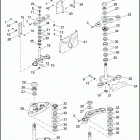 FLSTN 1JD5 SOFTAIL DELUXE (2011) FORK BRACKETS, FRONT - ALL EXCEPT FLSTSB