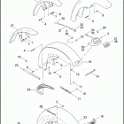 FLSTN 1JD5 SOFTAIL DELUXE (2011) FENDER, FRONT  - ALL MODELS EXCEPT FLSTSB