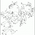 FXDC 1GV4 DYNA SUPER GLIDE CUSTOM (2011) EXHAUST SYSTEM - FXDL, FXDC & FXDB