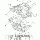 VRSCF 1HPH V-ROD MUSCLE (2011) CRANKCASE, UPPER & LOWER