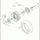 FLHTCUSE6 1PR8 CVO ULTRA CLASSIC (2011) Колесо заднее