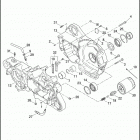 XL1200CP 1LH3 SPORTSTER 1200 CUSTOM (H-D1) (2011) CRANKCASE & GEARCASE - 883L / N / R, 1200C / CP / ...