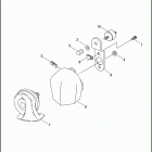 FXDC 1GV4 DYNA SUPER GLIDE CUSTOM (2011) Клаксон
