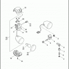 FLSTSB 1JM5 CROSS BONES (2011) SWITCHES, HANDLEBAR AND TURN SIGNALS, LEFT, FRONT