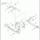 FLSTSB 1JM5 CROSS BONES (2011) REAR BELT GUARD