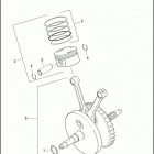 FLHTP 1FMM ELECTRA GLIDE STANDARD POLICE (2010) PISTONS & FLYWHEEL ASSEMBLY - TWIN CAM 103 ™