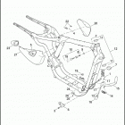 XL1200CP 1LH3 SPORTSTER 1200 CUSTOM (H-D1) (2011) FRAME & JIFFY STAND - 883L / N / R, 1200C / CP / L...