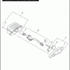 FLHTCUTG 1MAM TRI GLIDE ULTRA CLASSIC (2011) TAIL LAMP & TURN SIGNALS, REAR