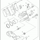 XL1200CP 1LH3 SPORTSTER 1200 CUSTOM (H-D1) (2011) BRAKE CALIPER, REAR - 883L / N / R, 1200C / CP / L...