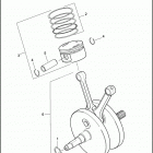 FXDFSE2 1PX8 CVO FAT BOB (2010) PISTONS & FLYWHEEL ASSEMBLY - TWIN CAM 96 ™ - JAPA...