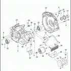 FLHTCUSE5 BLK PR-BLK CVO ULTRA CLASSIC BLACK (2010) CRANKCASE & ENGINE - OIL FILTER & COOLER  - TWIN C...