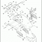 XL1200N 1CZ3 NIGHTSTER (2010) REAR FENDER & LICENSE PLATE BRACKET - 883N / 1200N...