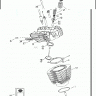 FLHTCUSE5 BLK PR-BLK CVO ULTRA CLASSIC BLACK (2010) CYLINDERS, HEADS & VALVES - TWIN CAM 110