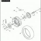 FLHTCUSE4 1PR8 CVO ULTRA CLASSIC (2009) Заднее колесо