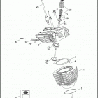FLHTCUSE5 BLK 1PR8_BLK CVO ULTRA CLASSIC BLACK (2010) CYLINDERS, HEADS & VALVES - TWIN CAM 110 ™
