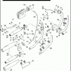FXDC 1GV4 DYNA SUPER GLIDE CUSTOM (2010) EXHAUST SYSTEM - FXD, FXDL, FXDC & FXDB