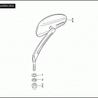 FXDSE2 1PS8 CVO DYNA (2008) Зеркало