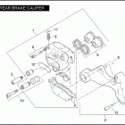 FXD 1GM4 DYNA SUPER GLIDE (2008) Задний суппорт