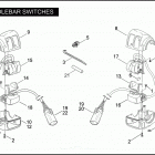 FXDC 1GV4 DYNA SUPER GLIDE CUSTOM (2010) HANDLEBAR SWITCHES