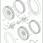 XL1200N 1CZ3 NIGHTSTER (2010) FRONT WHEEL, LACED & PROFILE LACED - 883C / L / R,...