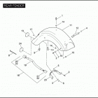 FLHTCUSE5 BLK PR-BLK CVO ULTRA CLASSIC BLACK (2010) Задний бампер