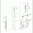 FLHTCUSE5 BLK PR-BLK CVO ULTRA CLASSIC BLACK (2010) FRONT FORK - TUBE ASSEMBLIES & SLIDERS