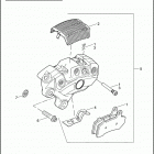 FLHTCUSE5 BLK PR-BLK CVO ULTRA CLASSIC BLACK (2010) Передний суппорт