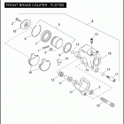FLSTSB 1JM5 CROSS BONES (2009) FRONT BRAKE CALIPER - FLSTSB