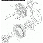 FXD 1GM4 DYNA SUPER GLIDE (2010) FRONT WHEEL - CAST & SLOTTED