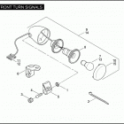 FLSTSE 1PY9 CVO SOFTAIL CONVERTIBLE (2010) FRONT TURN SIGNALS