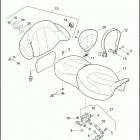 FLHTCUSE5 BLK 1PR8_BLK CVO ULTRA CLASSIC BLACK (2010) SEAT & BACKREST