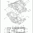 VRSCF 1HPH V-ROD MUSCLE (2010) CRANKCASE - UPPER & LOWER