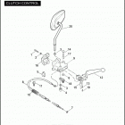 FXDC 1GV4 DYNA SUPER GLIDE CUSTOM (2010) Привод управления сцеплением