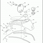 FLHTC 1FF4 ELECTRA GLIDE CLASSIC (2010) FUEL TANK CONSOLE - FLHT, FLHTC, FLHTCU, FLHTK, FL...