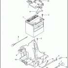 FLHTCUSE5 BLK PR-BLK CVO ULTRA CLASSIC BLACK (2010) BATTERY, TRAY & CABLES