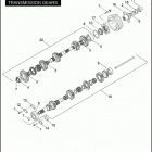 VRSCX 1HJG VRSCX SCREAMIN' EAGLE V-ROD (2007) TRANSMISSION GEARS