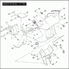 FLTRX 1KH4 ROAD GLIDE CUSTOM (2010) INNER FAIRING - FLTRX