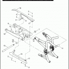 VRSCF 1HPH V-ROD MUSCLE (2009) REAR FORK, DEBRIS DEFLECTOR, & BELT GUARD