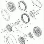 XL1200N 1CZ3 NIGHTSTER (2010) REAR WHEEL, LACED & PROFILE LACED - 883C / L / R, ...